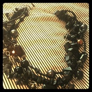 Black layered necklace!